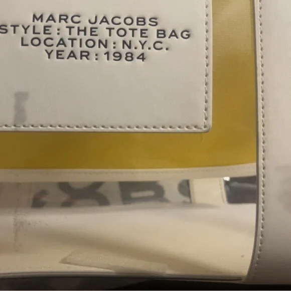 Marc Jacobs Clear and Yellow Tote Bag - Picture 7 of 7